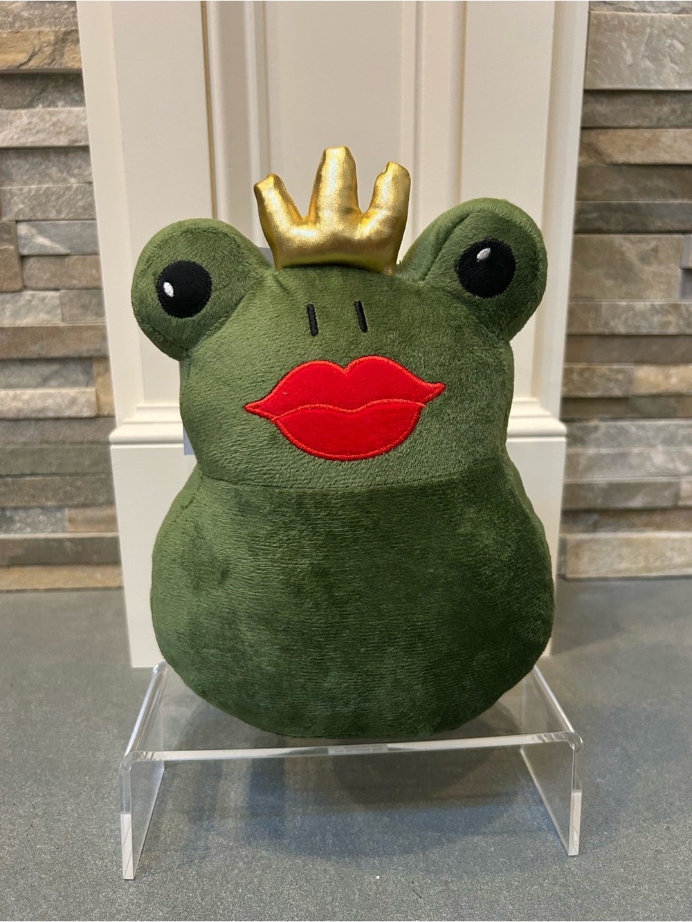 Cute Frog Heavy Door Stopper 3 lbs - Non-Slip Fabric Holder for Floor Protection